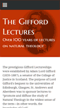 Mobile Screenshot of giffordlectures.org