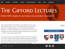 Tablet Screenshot of giffordlectures.org